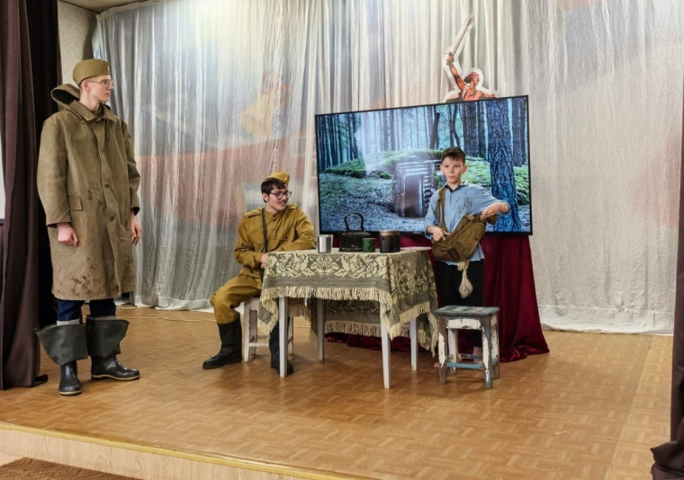 Театральная постановка "Судьбы, опалённые войной".